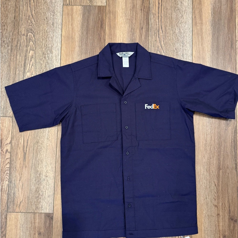 FedEx Navy Blue Work Shirt
